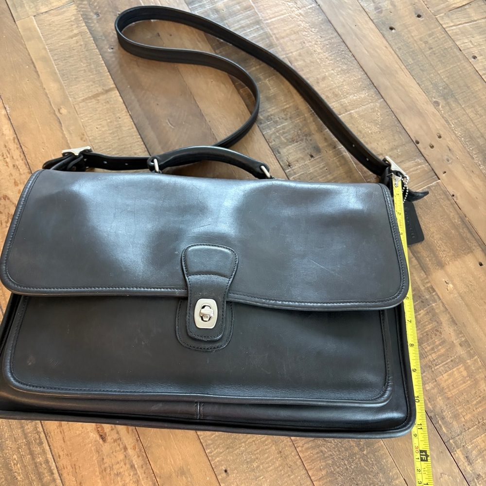 Coach, vintage metropolitan briefcase smooth leather black excellent condition - Picture 3 of 16
